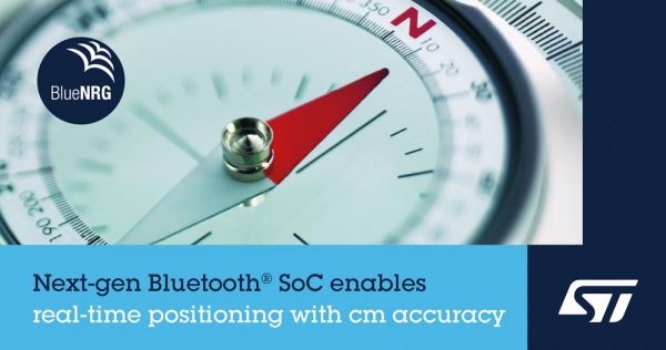 STMicroelectronics представляет Bluetooth СнК следующего поколения с функцией позиционирования